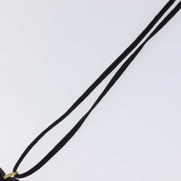 Baccarat Heart Necklace Crystal glass Black Auth am8639