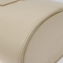 GIVENCHY Hand Bag Leather Beige Gold Auth am8641-13