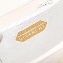 GIVENCHY Hand Bag Leather Beige Gold Auth am8641-16