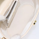 GIVENCHY Hand Bag Leather Beige Gold Auth am8641-17