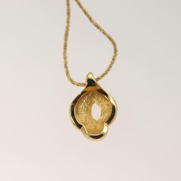 Christian Dior Earring Necklace metal 2Set Gold Auth am8642