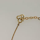 Christian Dior Earring Necklace metal 2Set Gold Auth am8642-4