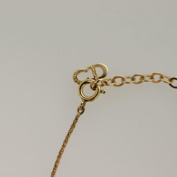 Christian Dior Earring Necklace metal 2Set Gold Auth am8642