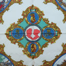 HERMES Carre 90 Scarf ""LENTENTE CORDIALE"" Silk Red White Auth am8643-6