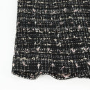 CHANEL Skirt Tweed Black CC Auth am8645V-11