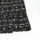 CHANEL Skirt Tweed Black CC Auth am8645V-12