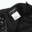 CHANEL Skirt Tweed Black CC Auth am8645V-15