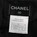 CHANEL Skirt Tweed Black CC Auth am8645V-16