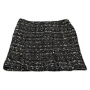 CHANEL Skirt Tweed Black CC Auth am8645V-2