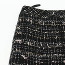 CHANEL Skirt Tweed Black CC Auth am8645V-3