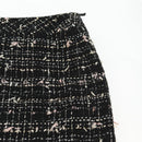 CHANEL Skirt Tweed Black CC Auth am8645V-4