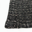 CHANEL Skirt Tweed Black CC Auth am8645V-5