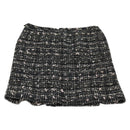CHANEL Skirt Tweed Black CC Auth am8645V-8