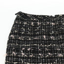 CHANEL Skirt Tweed Black CC Auth am8645V-9