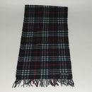 Burberrys Nova Check Scarf Cashmere Navy Auth am8657-2