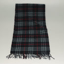 Burberrys Nova Check Scarf Cashmere Navy Auth am8657-3