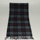 Burberrys Nova Check Scarf Cashmere Navy Auth am8657-5