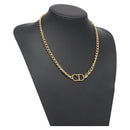 Christian Dior Necklace metal Gold Auth am8660-1