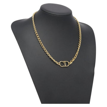 Christian Dior Necklace metal Gold Auth am8660