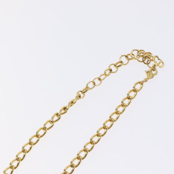 Christian Dior Necklace metal Gold Auth am8660