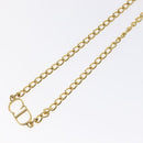 Christian Dior Necklace metal Gold Auth am8660-4