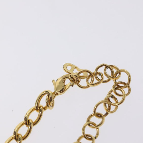 Christian Dior Necklace metal Gold Auth am8660