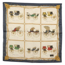 CELINE Handkerchief Silk White Auth am8661-1