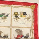 CELINE Handkerchief Silk White Auth am8661-10