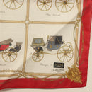 CELINE Handkerchief Silk White Auth am8661-12