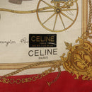 CELINE Handkerchief Silk White Auth am8661-13
