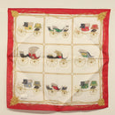 CELINE Handkerchief Silk White Auth am8661-14