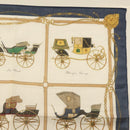 CELINE Handkerchief Silk White Auth am8661-3