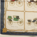 CELINE Handkerchief Silk White Auth am8661-4