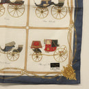 CELINE Handkerchief Silk White Auth am8661-5