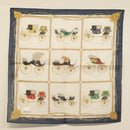 CELINE Handkerchief Silk White Auth am8661-7