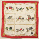 CELINE Handkerchief Silk White Auth am8661-8