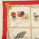 CELINE Handkerchief Silk White Auth am8661-9