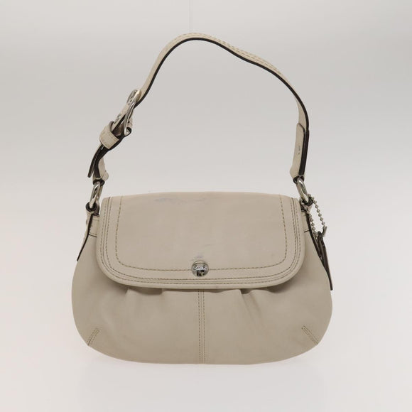 Coach Shoulder Bag Leather 2 Set Brown Light Beige Auth am8664