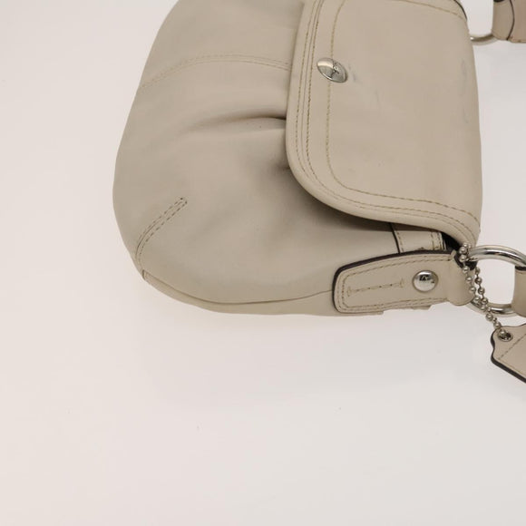 Coach Shoulder Bag Leather 2 Set Brown Light Beige Auth am8664