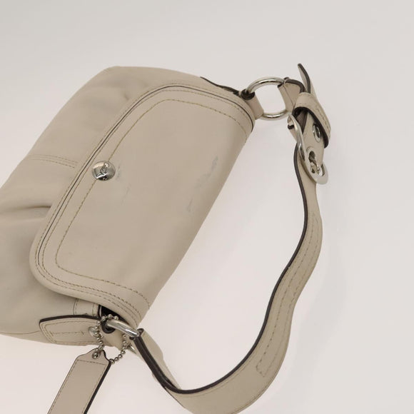 Coach Shoulder Bag Leather 2 Set Brown Light Beige Auth am8664