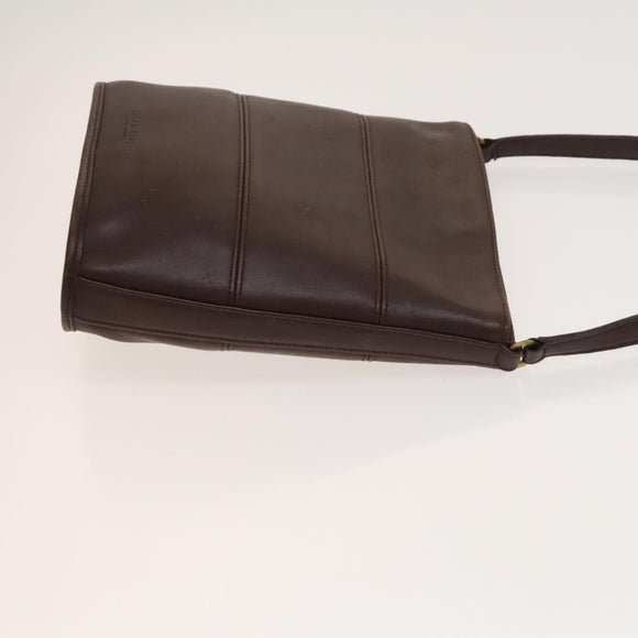 Coach Shoulder Bag Leather 2Set Brown Light Beige Auth am8664