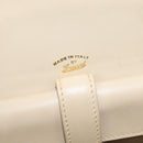 GUCCI Shoulder Bag Leather Cream Gold Auth am8665-18