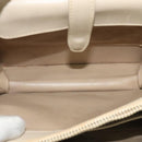 GUCCI Shoulder Bag Leather Cream Gold Auth am8665-11