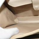 GUCCI Shoulder Bag Leather Cream Gold Auth am8665-20