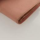 CHANEL Caviar Skin COCO Mark Bifold Wallet Pink Gold CC Auth am8671-16