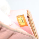 CHANEL Caviar Skin COCO Mark Bifold Wallet Pink Gold CC Auth am8671-12