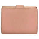 CHANEL Caviar Skin COCO Mark Bifold Wallet Pink Gold CC Auth am8671-2