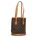LOUIS VUITTON Monogram Bucket PM Shoulder Bag M42238 LV Auth am8679-1