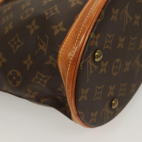 LOUIS VUITTON Monogram Bucket PM Shoulder Bag M42238 LV Auth am8679