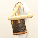 LOUIS VUITTON Monogram Bucket PM Shoulder Bag M42238 LV Auth am8679-24